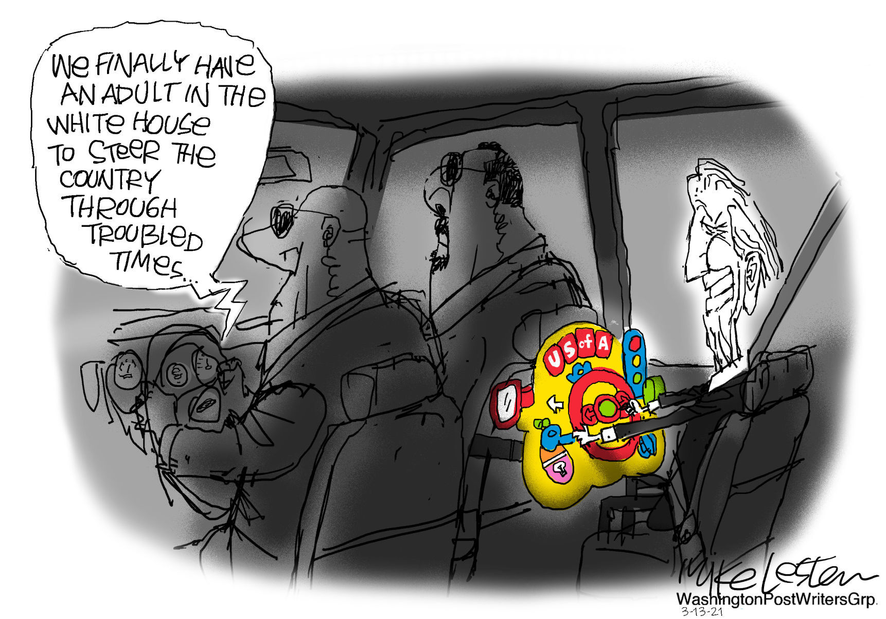 Mike Lester cartoon